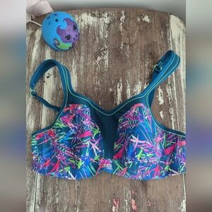 Panache Sport Neon Multicolor sport Bra Size US 38